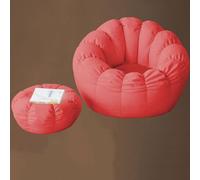 Pouf poire en fausse fourrure pour adultes avec ottoman, moelleux et confortable avec rembourrage, canapé paresseux, coussin de sol avec accoudoirs pour la lecture, les jeux