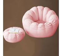 Pouf poire en fausse fourrure pour adultes avec ottoman, moelleux et confortable avec rembourrage, canapé paresseux, coussin de sol avec accoudoirs pour la lecture, les jeux