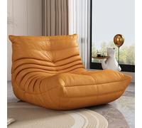 Pouf poire en mousse à mémoire de forme pour adultes et adolescents - Canapé en éponge super douce pour salon, chambre à coucher, université, idéal pour jouer à des jeux et lire - Cuir résistant aux