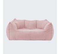 Pouf poire en mousse compressée avec tissu bouclette confortable pour salon, canapé d'appoint pour adultes et adolescents