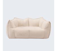 Pouf poire en mousse compressée avec tissu bouclette confortable pour salon, canapé d'appoint pour adultes et adolescents