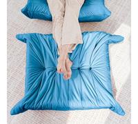 Pouf poire extra large 74,9 x 69,8 cm, repose-pieds en mousse à mémoire de forme, canapé d'angle doux pour salon, chambre à coucher, dortoir et appartement, siège confortable pour adultes, adolescents