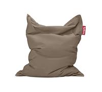 Pouf Poire Fatboy Original Stonewashed Bean Bag Chair - Pouf Chambre Ado - Pouf Poire Adulte avec Remplissage - XXL Pouf Interieur - 180 x 140cm - Taupe
