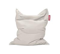 Fatboy Pouf Poire Original Stonewashed Bean Bag Chair - Pouf Chambre Ado - Pouf Poire Adulte avec Remplissage - XXL Pouf Interieur - 180 x 140cm - Gris Argenté