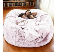 Pouf poire géant en velours pour adultes, doux, confortable et non rempli, parfait pour la lecture, le salon et la chambre à coucher, grand rond (150 x 75 cm)
