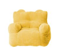 Pouf poire lavable en velours côtelé pour ranger des peluches - Pouf d'intérieur doux - Idéal pour chambre d'enfant - Sans rembourrage - Polyvalent et confortable