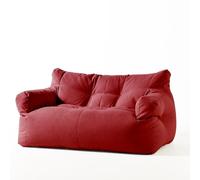 Pouf poire moderne rouge pour salon, chambre à coucher, balcon, assise élégante et confortable (sans remplissage)