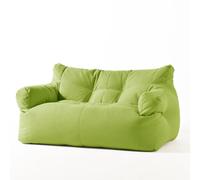 Pouf poire moderne vert gazon double canapé relaxant pour chambre à coucher, salon et balcon, design élégant et simple (sans remplissage)