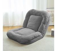 Pouf poire pliable avec fermeté réglable, housse lavable antidérapante pour le confort des humains et des animaux domestiques