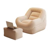 Pouf poire pour adulte avec accoudoirs, rembourrage en mousse à mémoire de forme, doux pour le salon, la chambre, la salle de jeux, les meubles de relaxation