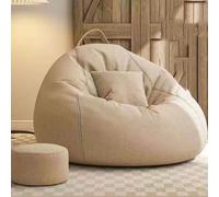 Pouf poire pour adultes - Canapé de salon en mousse à mémoire de forme à haut rebond avec repose-pieds - Meuble confortable pour adolescents - Idéal pour la relaxation et l'utilisation au coin du feu