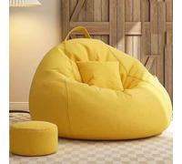 Pouf poire pour adultes - Canapé de salon en mousse à mémoire de forme à haut rebond avec repose-pieds - Meuble confortable pour adolescents - Idéal pour la relaxation et l'utilisation au coin du feu