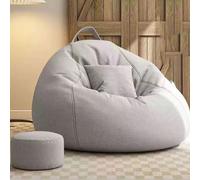 Pouf poire pour adultes - Canapé de salon en mousse à mémoire de forme à haut rebond avec repose-pieds - Meuble confortable pour adolescents - Idéal pour la relaxation et l'utilisation au coin du feu