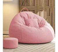 Pouf poire pour adultes - Canapé de salon en mousse à mémoire de forme à haut rebond avec repose-pieds - Meuble confortable pour adolescents - Idéal pour la relaxation et l'utilisation au coin du feu