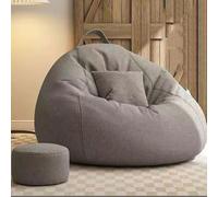 Pouf poire pour adultes - Canapé de salon en mousse à mémoire de forme à haut rebond avec repose-pieds - Meuble confortable pour adolescents - Idéal pour la relaxation et l'utilisation au coin du feu