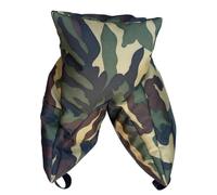 Pouf poire pour appareil photo Grappler Version préremplie de billes de polystyrène légères Motif camouflage Woodland Support d'objectif pour photographie de la faune Tissu polyester