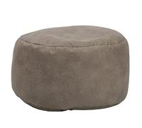Pouf poire sans rembourrage technologie tatami tissu petit pouf pour chambre à coucher gris