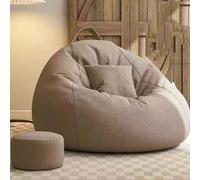 Pouf poire surdimensionné pour adultes avec mousse à mémoire de forme à haut rebond avec repose-pieds, chaise confortable, pouf pour adolescents avec rembourrage au coin du feu