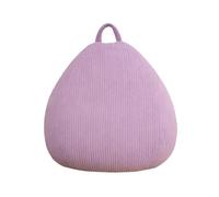 Pouf Poire Velours Côtelé déhoussable - 105x85 cm - Bananair - Violet Fabriqué en France
