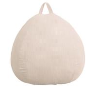 Pouf Poire Velours Côtelé déhoussable - 80x70 cm Bananair Blanc