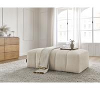 Pouf pour canapé modulable ANNECY tissu bouclette beige BOBOCHIC Beige