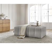 Pouf pour canapé modulable ANNECY tissu bouclette gris clair BOBOCHIC Gris clair