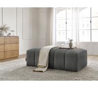 Pouf pour canapé modulable ANNECY tissu bouclette gris foncé BOBOCHIC Gris foncé