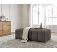 Pouf pour canapé modulable ANNECY tissu bouclette marron BOBOCHIC Marron