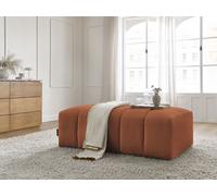 Pouf pour canapé modulable ANNECY tissu bouclette orange BOBOCHIC Orange