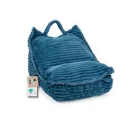 Pouf pour enfants avec poignée - Pouf moelleux KIDS SWEET "Garfield" en tissu Tilias, chambre d'enfant Montessori 58x70x55 cm - Bleu