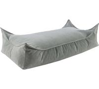 Pouf pour enfants, rectangulaire, velours côtelé - Gris