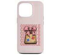 Pouf pour Fille avec nœud Coquette Rose Coque pour iPhone 13 Pro