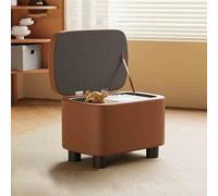 Pouf rangement, pouf coffre, Repose-pieds ottoman, tabouret de pied moderne, banc ottoman de rangement, repose-pieds pouf en cuir, repose pied salon, tabouret à langer, pouf salon, chambre, dortoir(Br