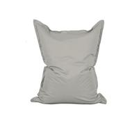 CONCEPT USINE | Pouf d'Extérieur XXL Rectangulaire Moku Gris 180 x 140 cm | Confort Moelleux avec Mousse Recyclée | Tissu Résistant à l’Eau | Idéal Jardin, Terrasse, Piscine, Détente à Deux