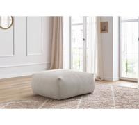 Pouf rectangulaire VOLTAIRE beige BOBOCHIC Beige