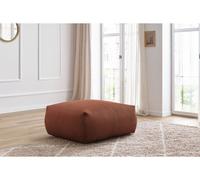 Pouf rectangulaire VOLTAIRE orange BOBOCHIC Orange