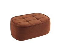 Pouf. repose-pieds pour chauffeuse 1 place Boni bouclette texturée terracotta L 91 x P 63 x H 40cm - Boni