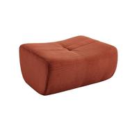 Pouf. repose-pieds pour chauffeuse Sokol velours côtelé terracotta - Sokol