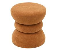 Pouf Ritem rond D.36cm ambre - Atmosphera Créateur d'intérieur