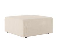 Pouf ROMANE en velours côtelé - Beige