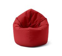 Pouf rond 2 en 1 Lumaland - Rouge - Tissu - Intérieur/Extérieur