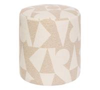 Pouf Rond Arty "Delor" 40cm Beige