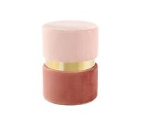 Pouf Rond Design "Gipsy" 46cm Rose