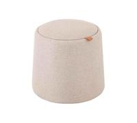 Pouf Rond Design "Munica" 43cm Beige