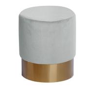 Pouf Rond Design "Nano" 42cm Blanc