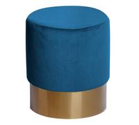 Pouf Rond Design "Nano" 42cm Bleu