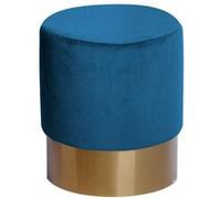 Pouf Rond Design Nano 42cm Bleu Bleu G