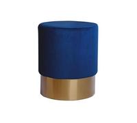 Pouf Rond Design Nano 42cm Bleu Foncé