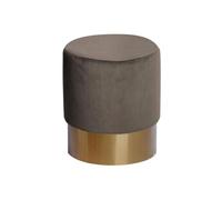 Pouf Rond Design "Nano" 42cm Taupe