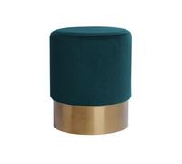 Pouf Rond Design "Nano" 42cm Vert Foncé